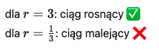 Suma trzech liczb a,b,c tworzących rosnący ciąg geometryczny jest równa 26, a ich iloczyn jest równy 216.